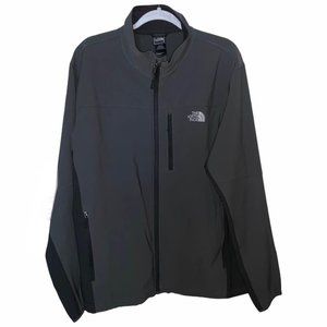 NORTH FACE | XL MEN WATERPROOF ZIP UP DARK GRAY/BLACK JACKET - XL